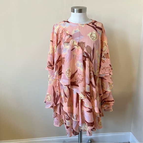 Ted Baker London Pegaia Floral Ruffle Mini Dress 13812 - Picture 2 of 9